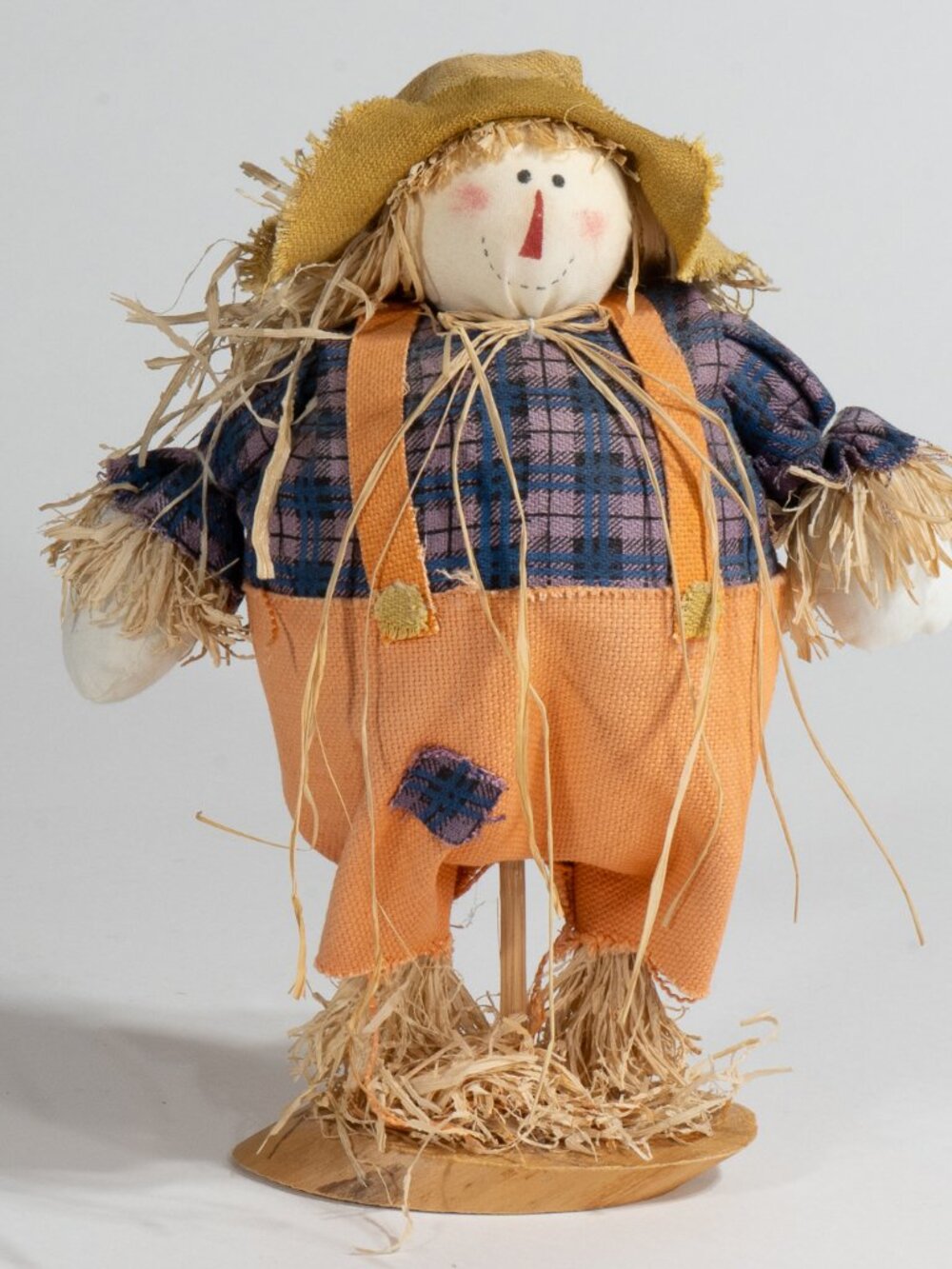 Roly Poly Tabletop Scarecrow, 10" high